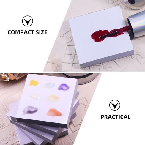 100pcs Disposable Manicure Color Mixing Paper Palettes in Saudi Arabia