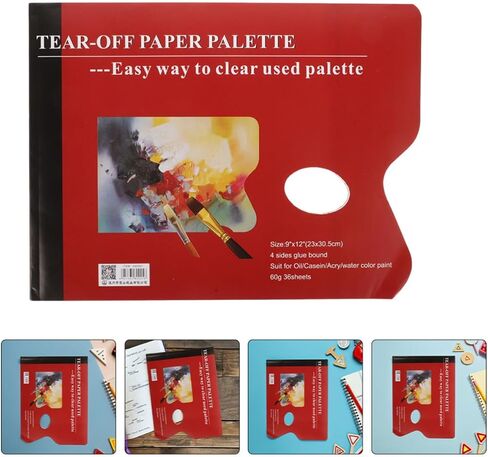 2pcs Tear Off Paint Palette Paper Gouache Acrylic Oil Painting in Saudi Arabia