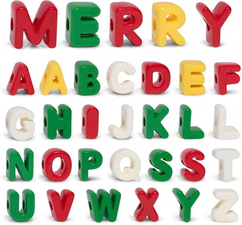32 Pcs Chunky Halloween Letter Beads, Bubble Letter Beads for Keychain in Kuwait