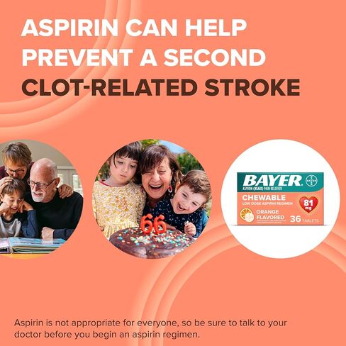 Bayer Chewable Low Dose Aspirin, 216 Tabs in Saudi Arabia
