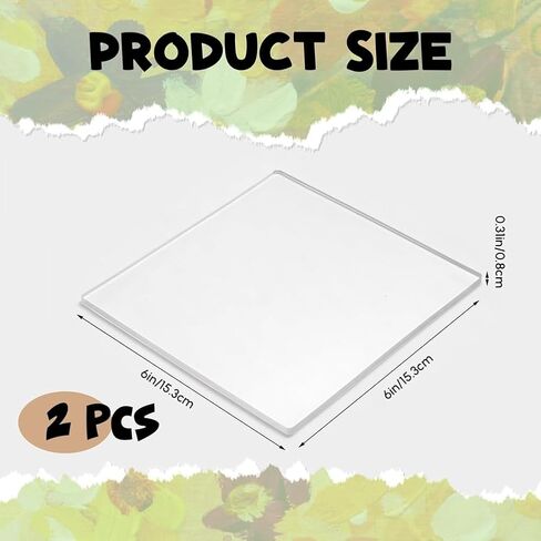 Gel Printing Plates 6x6, 2-Pack Flexible for Fabric and Paper in Kuwait