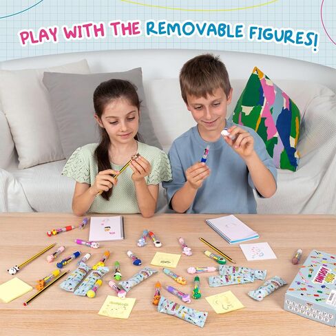 BONNYCO Multicolor Pens for Kids with Fun Figures Pack 30 Party Favors in Saudi Arabia