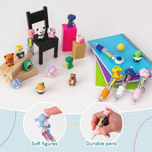 BONNYCO Multicolor Pens for Kids with Fun Figures Pack 30 Party Favors in Saudi Arabia