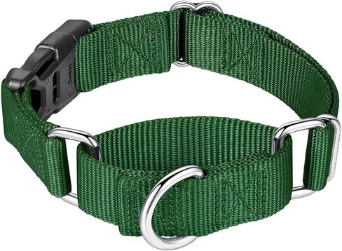 Mikivery Martingale Collar for Dogs Nylon Dog Collar with Quick Release Buckle Adjustable Training No Slip Dog Collars(Medium, Military Green) in Saudi Arabia