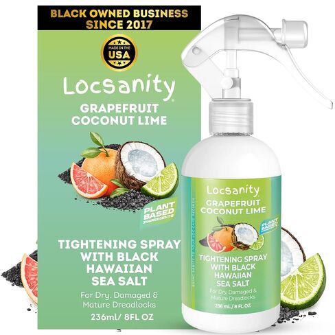 Locsanity Grapefruit Coconut & Lime Moisturizing and Tightening Spray Mist w/Black Hawaiian Sea Salt in Kuwait