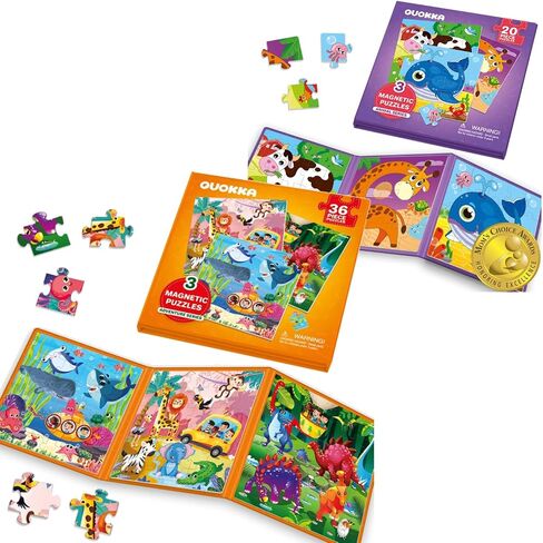 QUOKKA Magnetic Jungle & Animal Puzzles for Kids in Kuwait