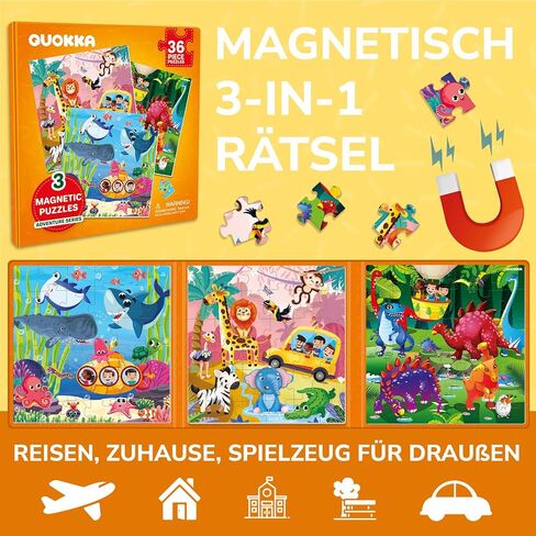 QUOKKA Magnetic Jungle & Animal Puzzles for Kids in Kuwait