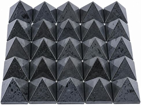 WholesaleGemShop Beautiful Lot of 10 Black Tourmaline Gemstone Pyramids Crystal Reiki Vaastu Healing in Saudi Arabia