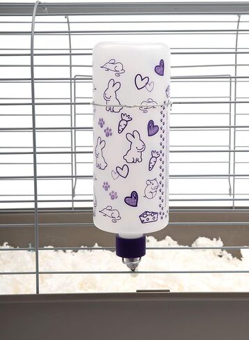 Lixit® Bulk Water Bottles with Display Case for Rabbits, Ferrets, Chinchillas, Rats, Mice, Guinea Pigs', and Other Small Animals - Made in USA (32 Ounce (Pack of 6)) in Kuwait