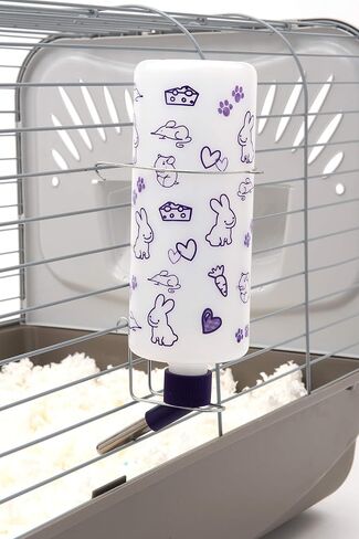 Lixit® Bulk Water Bottles with Display Case for Rabbits, Ferrets, Chinchillas, Rats, Mice, Guinea Pigs', and Other Small Animals - Made in USA (32 Ounce (Pack of 6)) in Kuwait
