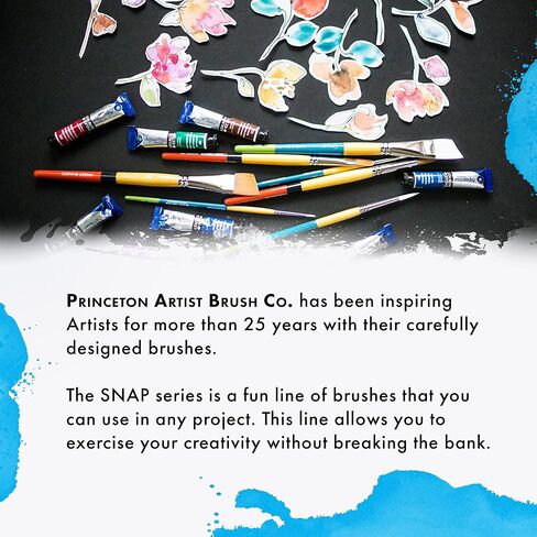 Princeton Snap Natural Bristle Paint Brush for Oil and Acrylic, Series 9700, Round 2 in Kuwait