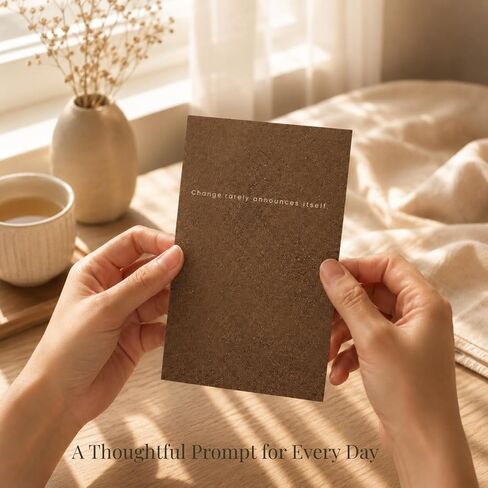 Mindfulness Affirmation Cards – 60 Daily Cards with Wooden Display Stand in Kuwait