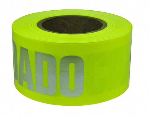 Swanson Tool Co., Inc BT100DGR2 Disposable Barricade Tape, 3 in W X 1000 Ft L X 2 Mil T, Danger, Polyethylene, 1,000 Feet, Red & Black Print in Kuwait