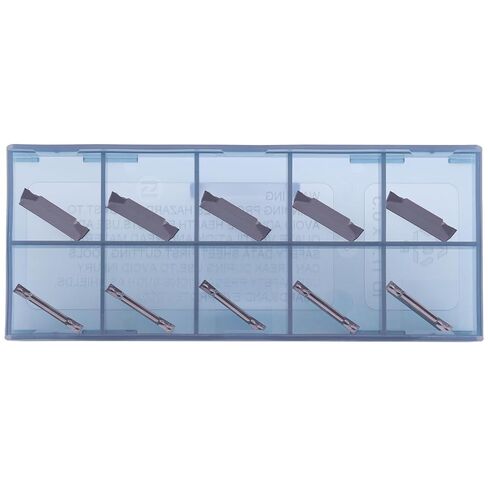 CDBP Carbide Grooving Inserts MGMN250-M for MGEHR/L and MGIVR/L Groove Cut-Off Tool Holder, PVD Coating Metal Cutting, 10pcs in Kuwait