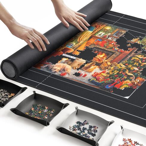 ropoda 1500 Pieces 46"x26"Puzzle Mat Roll Up, Puzzle Saver with Storage Bag in Saudi Arabia