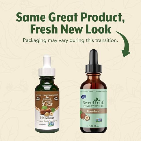 SweetLeaf Sweet Drops مُحلي توفي إنجليزي سائل ستيفيا - قطرات توفي إنجليزي ستيفيا، صفر سعرات حرارية، صفر سكر، غير معدّل وراثيًا، خالي من الغلوتين، صديق للكيتو - 2 أونصة سائلة in Kuwait