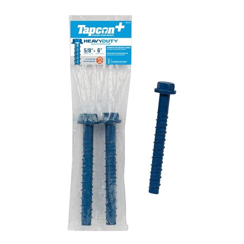 ITW Brands 24293 15 Pack, 5/16" x 3", Steel, Hex Washer Head, Large Diameter Tapcon Concrete Anchor in Kuwait