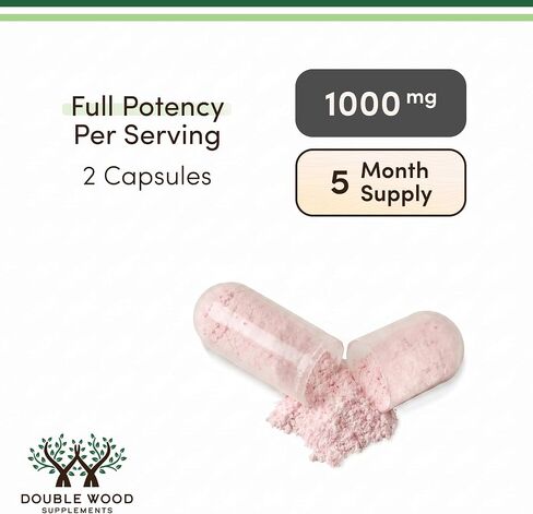 Chromium Picolinate 1000mcg for Healthy Weight Management (High Absorption and Bioavailability) (300 Vegan Safe Capsules, Non-GMO, Gluten Free, Manufactured in The USA) by Double Wood Supplements in Kuwait