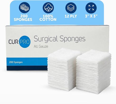 Dynarex Gauze Sponge Non-Sterile 3X3 12PLY 200 ea in Kuwait