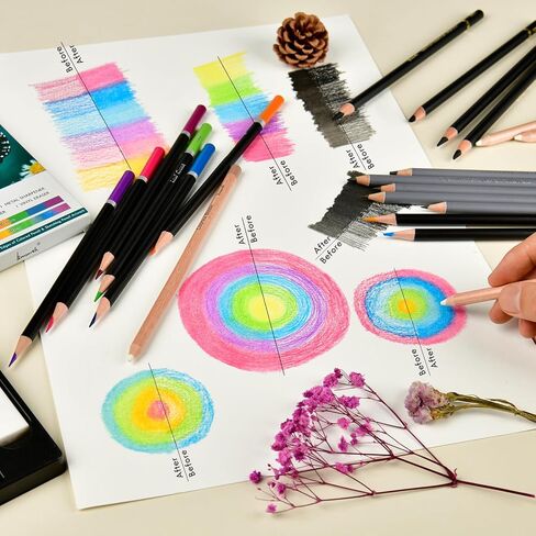 Brusarth Colorless Blender & Burnisher Pencil Set for Colored Pencils in Kuwait