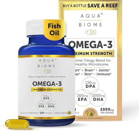 Enzymedica Aqua Biome Fish Oil, Maximum Strength, 120 Count in Saudi Arabia