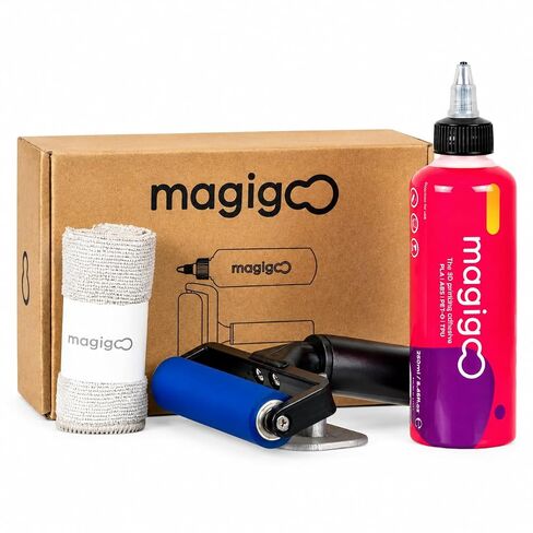 Magigoo MO2016 All-in-One 3D Printer Adhesive Glue, Reduces Warping for ABS, PLA, PETG, Hips and TPU Filament on Glass, PEI, Buildtak, Kapton 50ml, 1.69 fl. oz. in Kuwait
