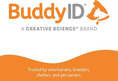 BuddyID ISO Pet Mini Microchip with Lifetime Registration & Starter Tag 5ct in Kuwait