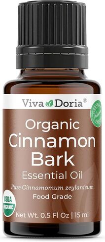 Viva Doria 100% Pure Clove Bud Essential Oil, Undiluted, USDA Certified Organic, Food Grade, 15 mL (0.5 fl oz) in Kuwait