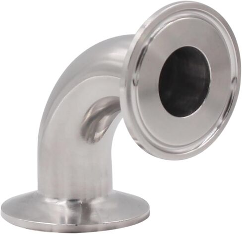DERNORD 2 Pack 1-1/2" Tube OD Elbow 90 Degree Sanitary Pipe Fitting SS304 Tri Clamp 1.5 Inch in Kuwait