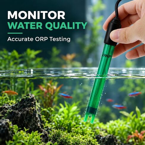 DANOPLUS ORP Electrode Replaceable BNC Socket Probe for ORP Tester Meter Controller 300cm Long Cable Aquariums, Tanks, Ponds Measurement in Kuwait