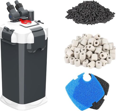 fishkeeper 390GPH Canister Filter, 3-Stage Filtration Aquarium Filter in Saudi Arabia