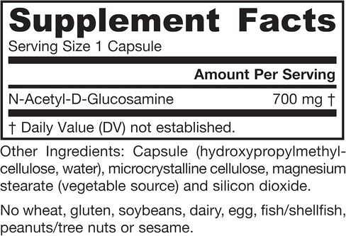 Jarrow Formulas N-A-G 700 mg - 120 Veggie Caps - N-Acetyl Glucosamine - Versatile Form of Glucosamine - Supports Joint & Intestinal Health - Up to 120 Servings in Kuwait