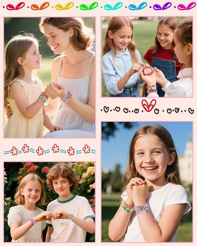 LovelyMoon Bracelet Making Kit 5000 Pcs Clay Beads Flat Preppy Beads for Friendship Jewelry Making Polymer Heishi Beads with Charms Gifts for Teen Girls Crafts for Girls Ages 6 7 8 9 10 11 12 in Kuwait
