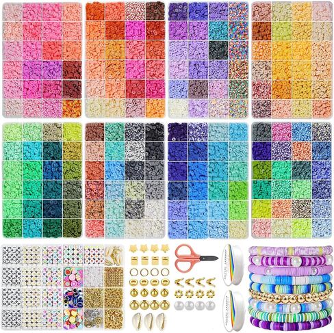 Redtwo 30000 Pcs Clay Beads 192 Colors Bracelet Making Kit in Saudi Arabia