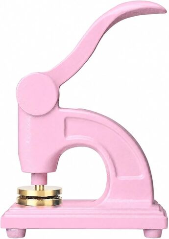 CarpNettore Manual Steel Embossing Press with Lever Handle Reliable Bench Embossing Press Sturdy for Workshop Owners, Businesses, Blue, Curved Handle in Saudi Arabia
