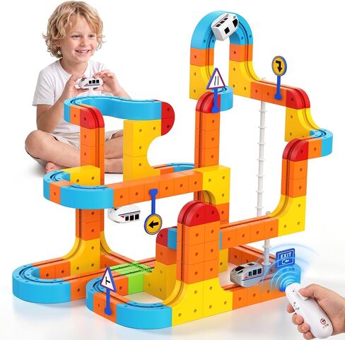 148PCS Electric Train Set for Kids: Remote Control KlickRail Train Set in Saudi Arabia