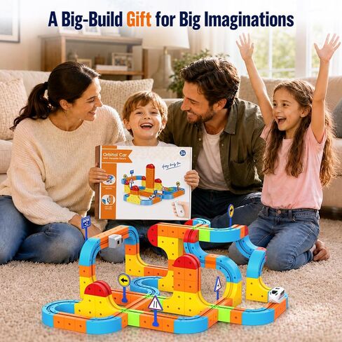 148PCS Electric Train Set for Kids: Remote Control KlickRail Train Set in Saudi Arabia