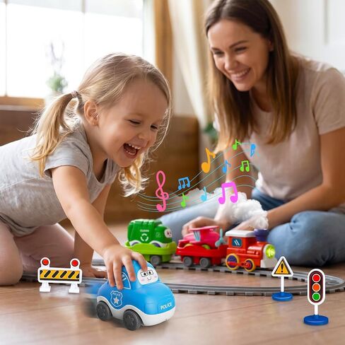 Electric Train Set Toy for Toddlers with Steam, Lights & Sounds in Saudi Arabia