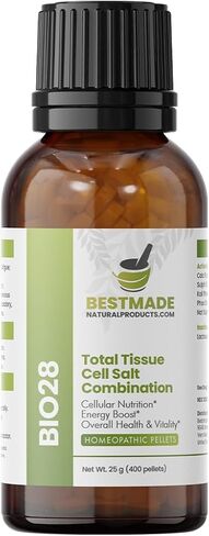 Total Tissue Cell Salt Mineral Combination, 300 pellets, Helps Your Body Absorb and Use Nutrients, Helps Increases Energy Levels, Helps Improves Sleep Patterns, Overall Health and Vitality, Bio 28 in Saudi Arabia