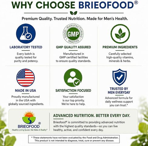 BRIOFOOD Day-to-Day Men's Multi 180 Tablets - Food Based Supplement with Vegetable Source Omegas in Saudi Arabia