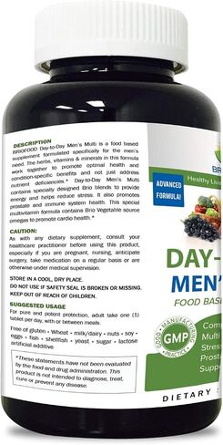 BRIOFOOD Day-to-Day Men's Multi 180 Tablets - Food Based Supplement with Vegetable Source Omegas in Saudi Arabia