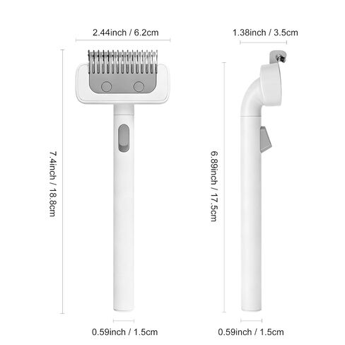 Undercoat Shedding Brush for Dogs & Cats, Grooming Comb for Long Hair, Dematting Comb, Deshedding & Dematting Tool, for Cats & Small/Medium Dogs in Saudi Arabia