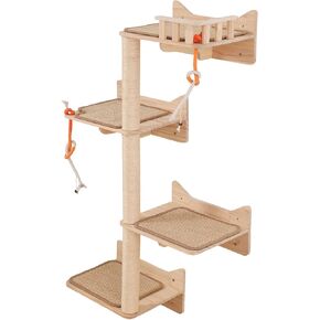 Cat Wall Shelves, 2-Piece Cat Wall Step for Large Cats in Kuwait