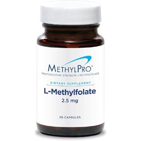 MethylPro 7.5mg L-Methylfolate 30 كبسولة - حمض الفوليك النشط ذو القوة الاحترافية، 5-MTHF للمزاج، ميثيل الهوموسيستين + دعم المناعة، غير معدل وراثيًا + خالي من الغلوتين بدون مواد مالئة in Kuwait