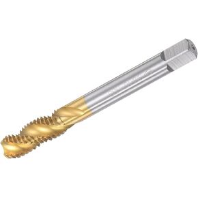 TOP-VIGOR 2pcs M8*1.25 Spiral Flute Thread Tap, Metric Machine Threading Tap H2 Tolerance, HSS Nitriding Coated Thread Milling Tap(Round Shank with Square End) in Kuwait