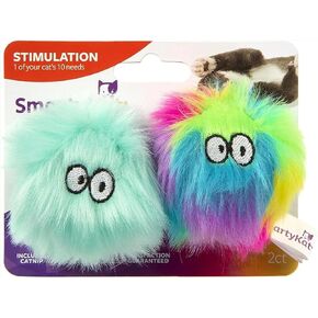 SmartyKat Magic Mice Compressed Catnip and Ribbon Cat Toys, Mess-Free for Hunting & Batting Fun for Cats & Kittens, Set of 3 in Saudi Arabia