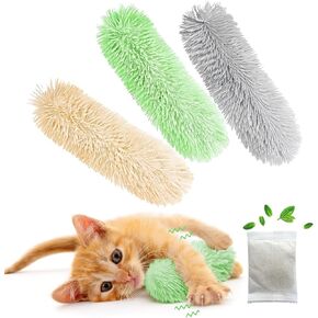 Rishoesu 3 Pcs Interactive Cat Toys Cat Pillows, Soft and Durable Crinkle Sound Catnip Toys, for Indoor Cats Funny Kitten Toys Exercise in Saudi Arabia