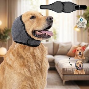 MCTOURY No-Shake Ear Wraps for Dogs: 97% Less Ear Flapping During Recovery in Kuwait