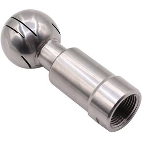 DERNORD Rotary Spray Ball NPT Female CIP Tank Cleaning Ball 360° Spray Pattern, Stainless Steel 304 (1" NPT Threaded) in Saudi Arabia