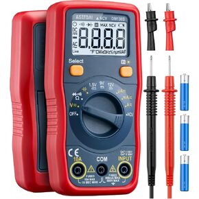 AstroAI Digital Multimeter, Voltmeter 1.5v/9v/12v Battery Voltage Tester Auto-Ranging/Ohmmeter/DMM with Non-Contact Voltage Function, Accurately Measures Voltage Current Amp Resistance Capacitance in Saudi Arabia